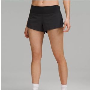 Lululemon speed up short 2.5 inches size 6 black